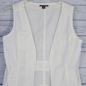 Pink Twill Vest Small White Vest Quality Cotton